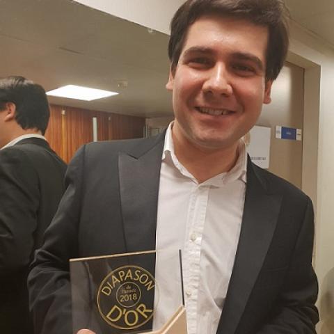 Vadym Kholodenko with 2018 Diapason D'Or award